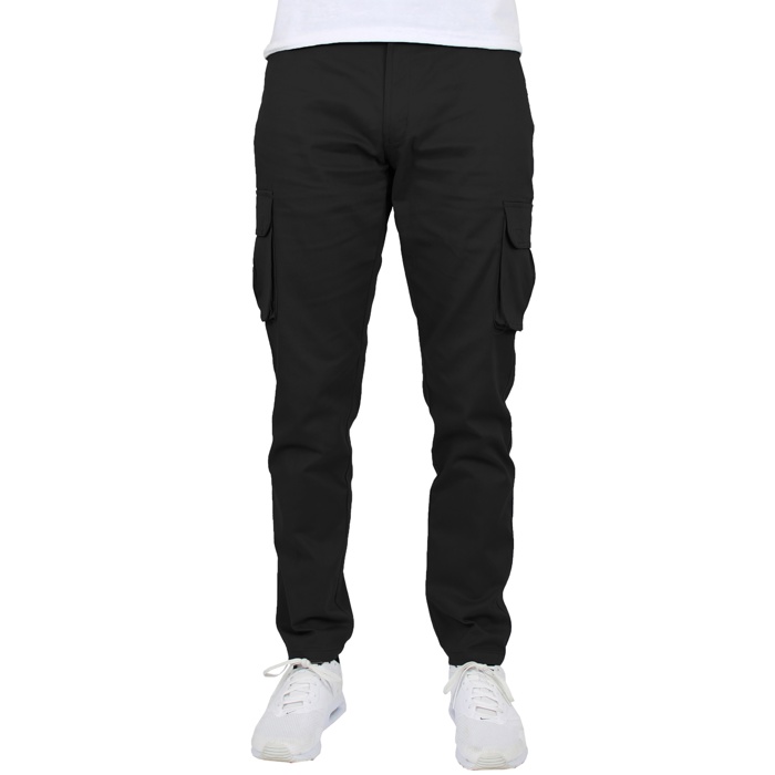 2-Pack Men's Flex-Stretch Cotton Cargo Pants, 31-Inch Inseam - Comfortable and Durable